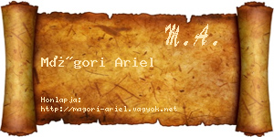 Mágori Ariel névjegykártya